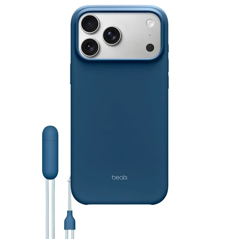 Capa para iPhone 17 Pro Max da Beats com Suporte, MagSafe e Controle da Câmera Azul-cascalho - MGTR4LL/A