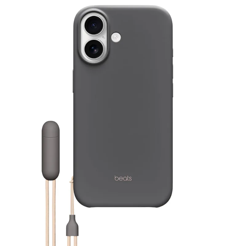 Capa com Suporte da Beats com MagSafe e Controle da Câmera para iPhone 17 – Cinza-granito
