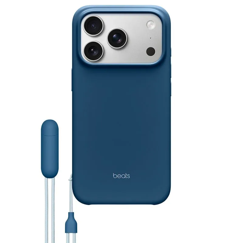 Capa para iPhone 17 Pro da Beats com Suporte, MagSafe e Controle da Câmera Azul-cascalho - MGTP4LL/A