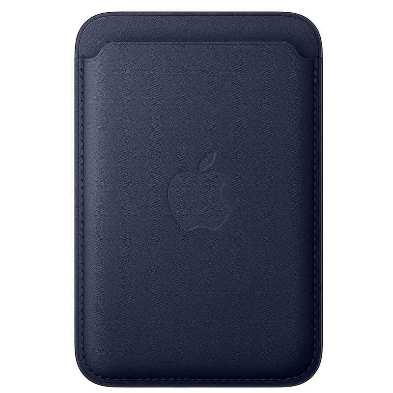Carteira de tecido FineWoven com MagSafe para iPhone Marinho