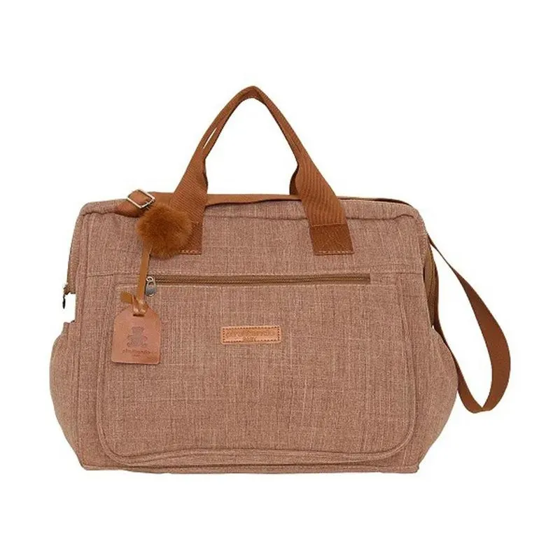 Bolsa De Maternidade Pirulitando Baby Grande Memórias Marrom
