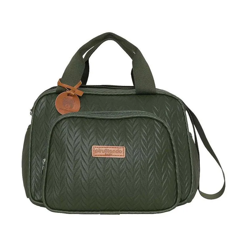 Bolsa De Maternidade Pirulitando Baby Média Refúgio Verde