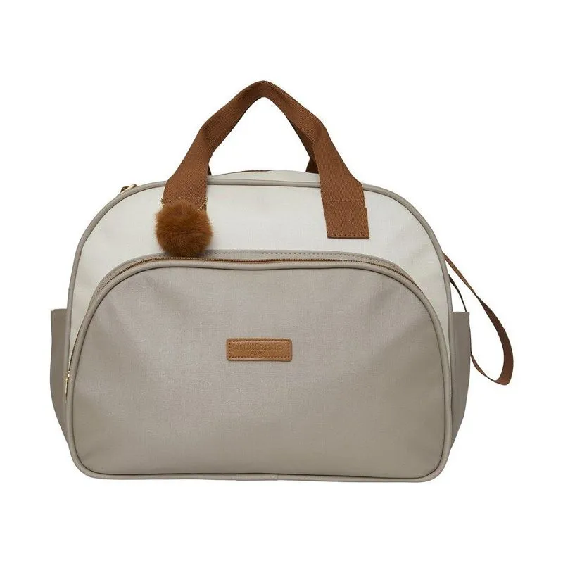 Bolsa Maternidade Pirulitando Baby Grande Ternura Off Cinza