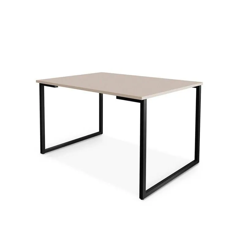 Mesa De Jantar Para 4 Lugares Em Mdf 20mm Klm Store Preto Com Off White