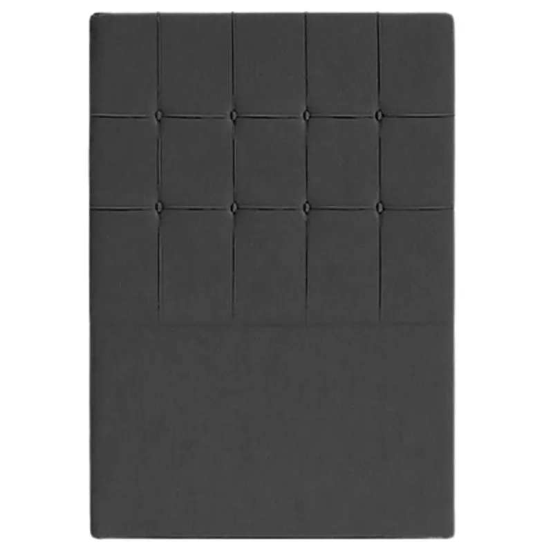 Cabeceira Solteiro Firenze Rubi 90cm Sem Frame Corino Preto - Bonan