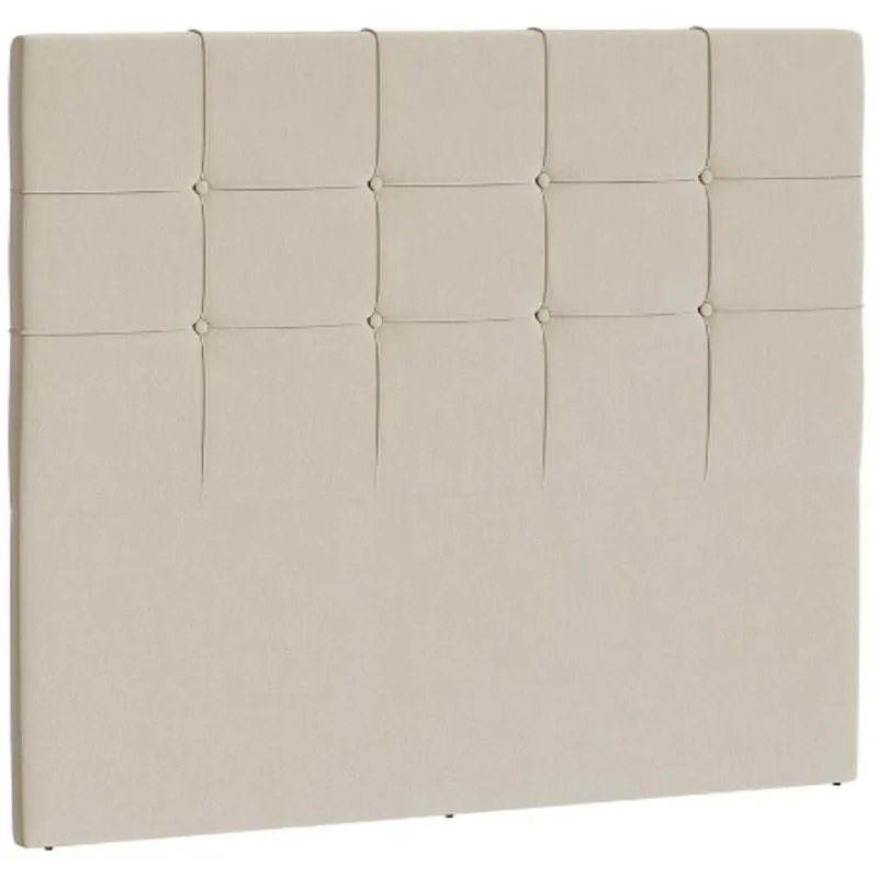 Cabeceira King Firenze Rubi 195cm Sem Frame Corino Bege - Bonan