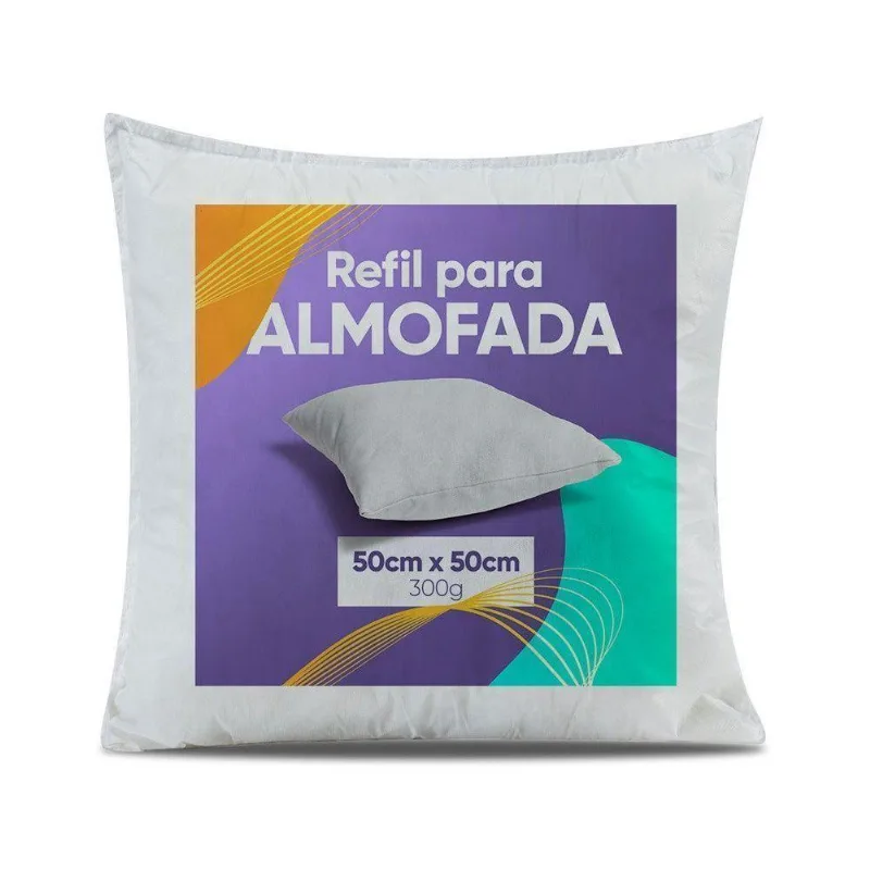 Refil Para Almofada Siliconado To Decorando Avulso 100% Polipropileno 50cm X 50cm - Branco