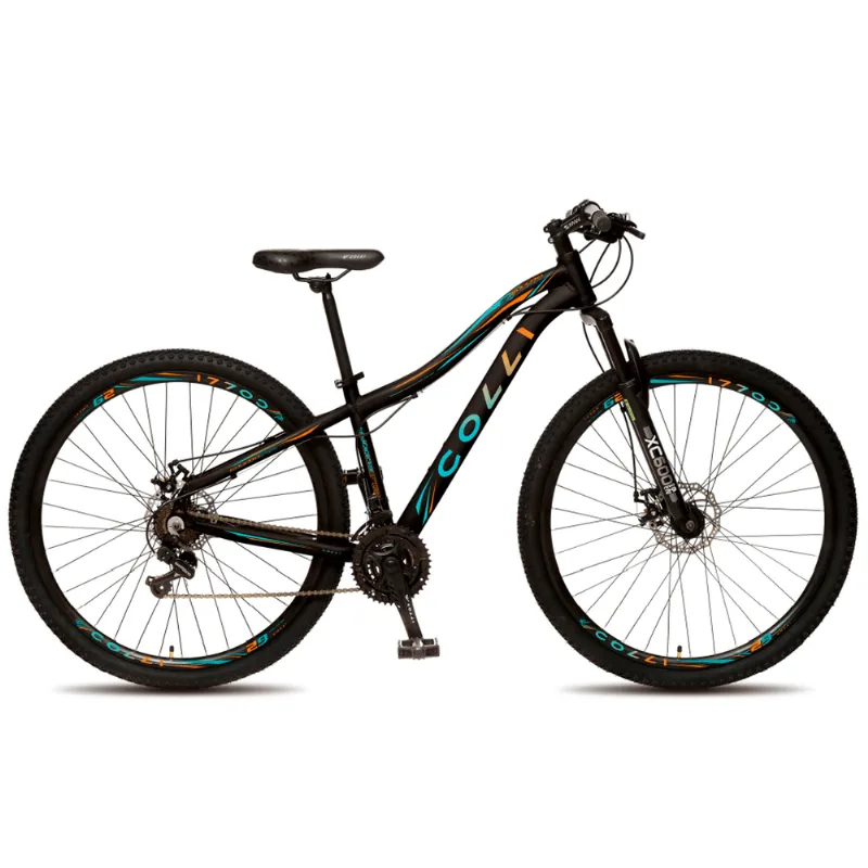 Bicicleta Colli Eudora Alumínio Aro 29 Freio a Disco Cambio Traseiro Shimano 21 Marchas Preto