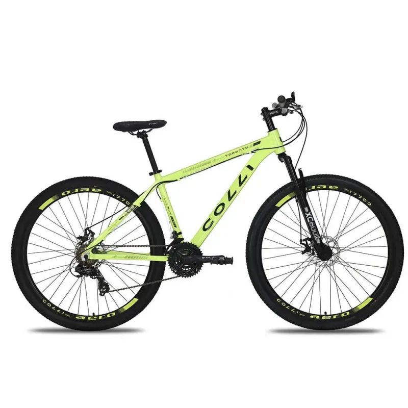 Bicicleta Toronto Aro 29 Shimano 21 Marchas Amarelo Neon Colli