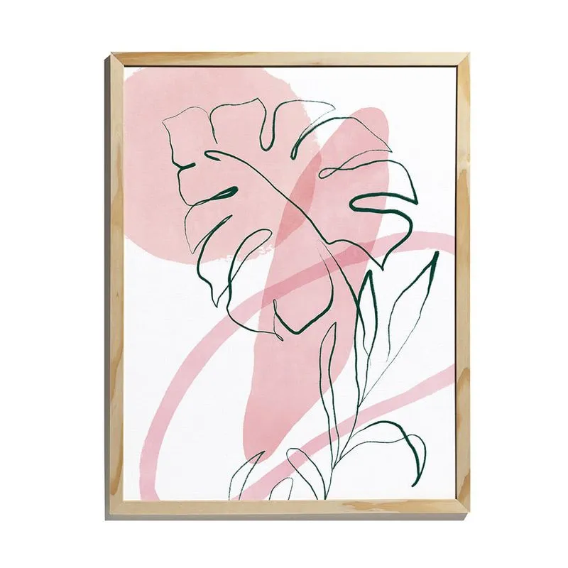 Quadro Artline I Branco E Rosa