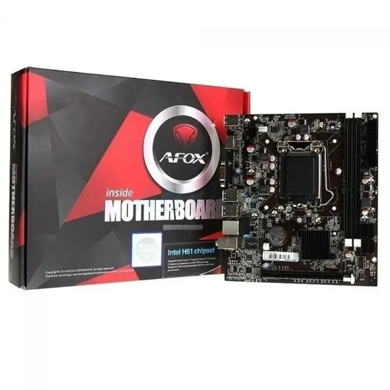 Placa Mãe Afox IH61-MA5-V3 Chipset H61 Intel lga 1155 mATX DDR3