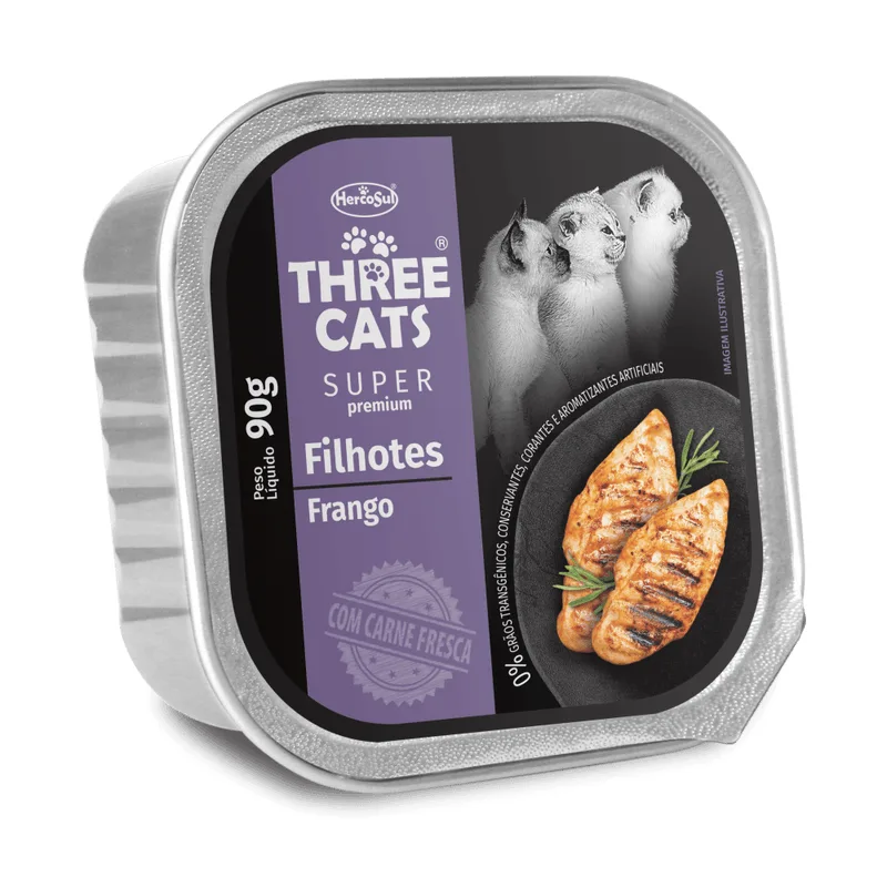 Patê Three Cats Filhote 90 G