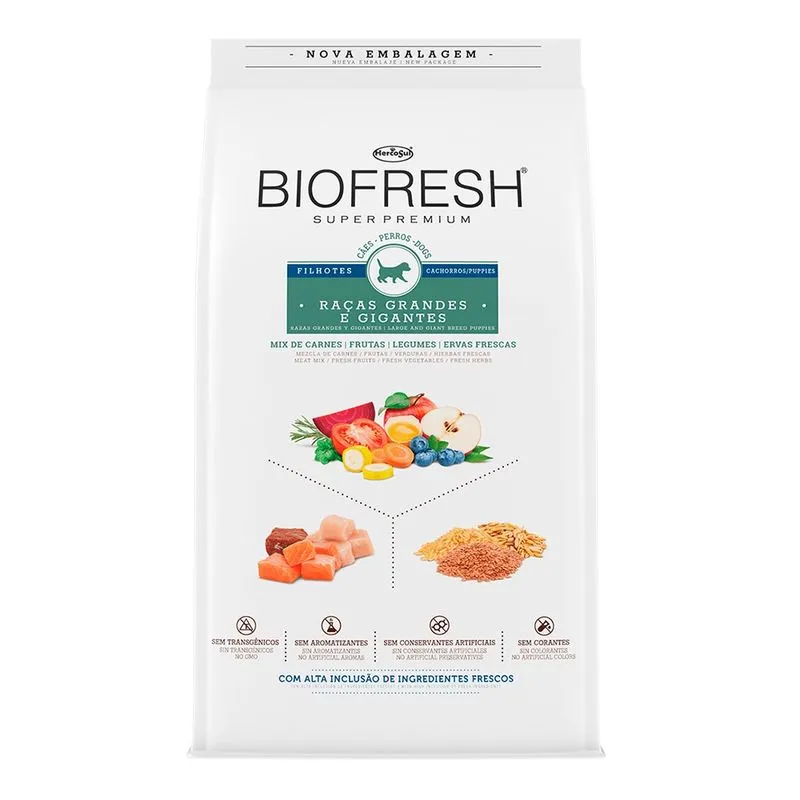 Ração Biofresh Cães Filhotes Grandes e Gigantes – 3Kg