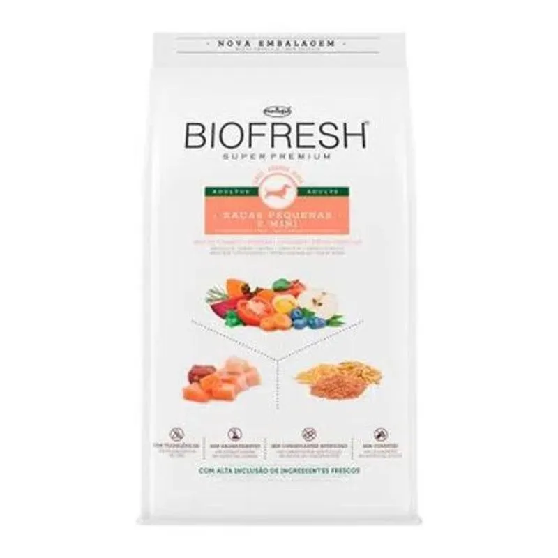 Ração Biofresh Cães Adultos Raças Pequenas E Minis - 3 Kg