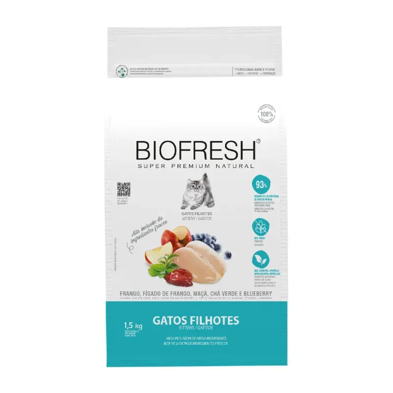 Ração Biofresh Gatos Filhotes Frango 1,5 kg