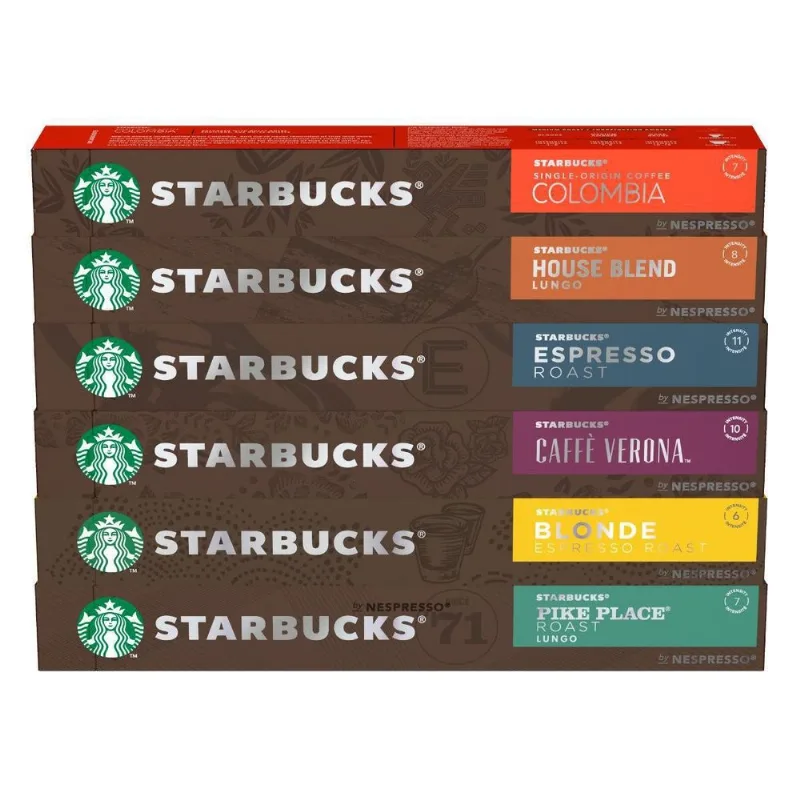 Café Cápsula Alumínio Starbucks Nespresso 60 Cápsulas