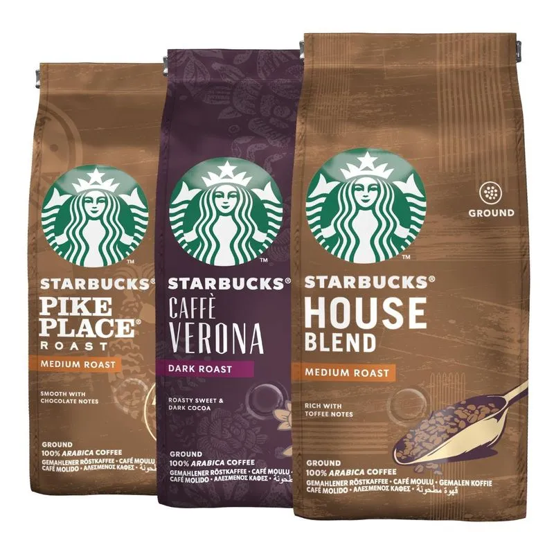 Café Em Pó Starbucks, 100% Arábica, 3 Pacotes, 750g