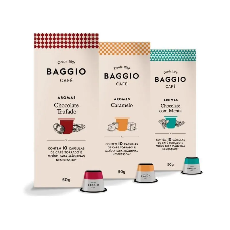 Café Baggio Para Nespresso, 3 Caixas, 30 Cápsulas