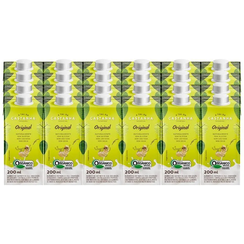 Kit Leite Vegetal A Tal Da Castanha - 24 Caixas De 200ml