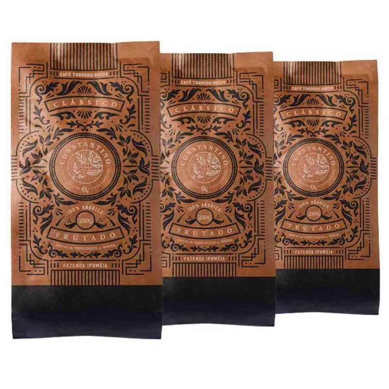 Kit Café Moído 250g, Constantino, 3 Pacotes