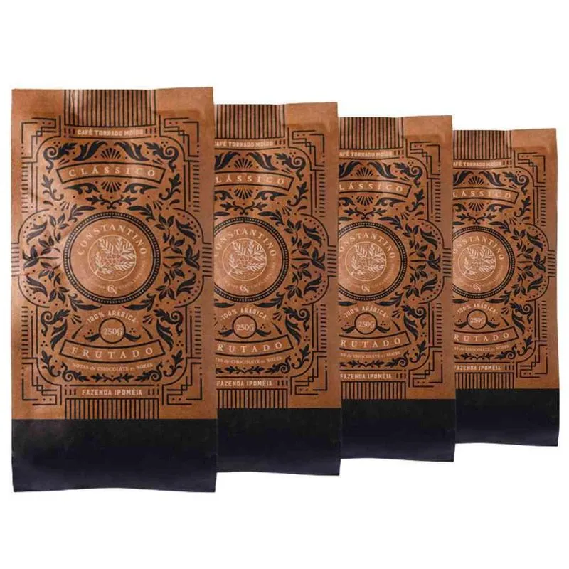 Kit Café Moído 250g, Constantino, 4 Pacotes