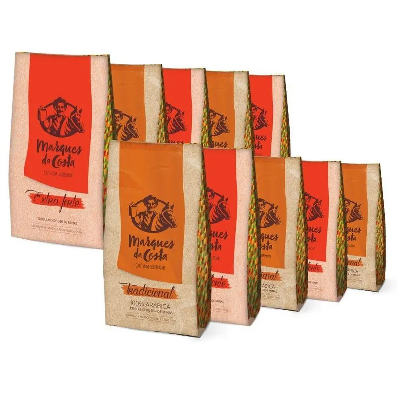 Kit 10 Café Moído Marques Da Costa - Pacotes De 250g