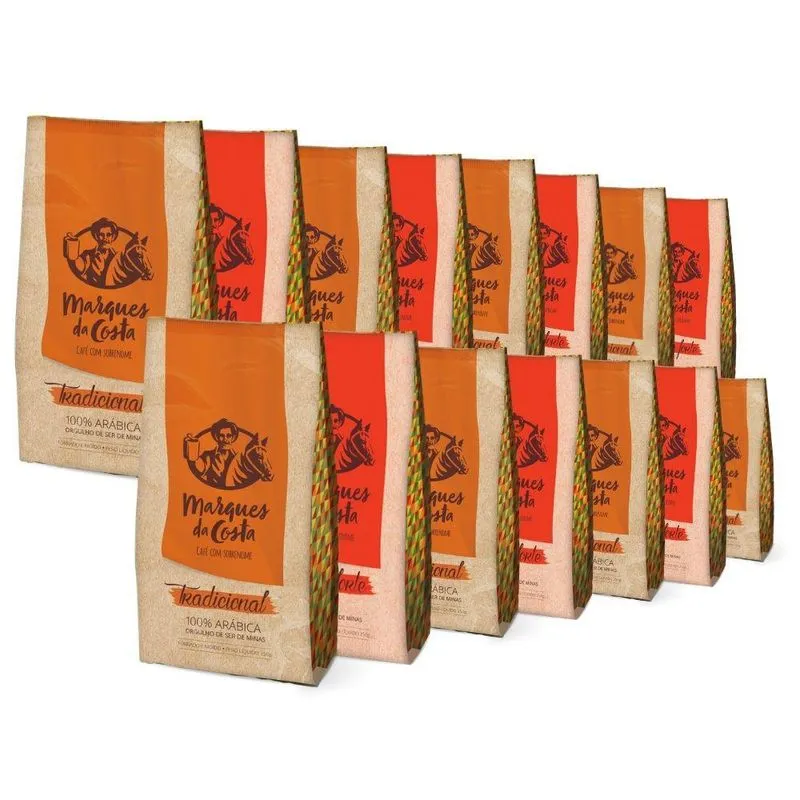 Kit 15 Café Moído Marques Da Costa 250g