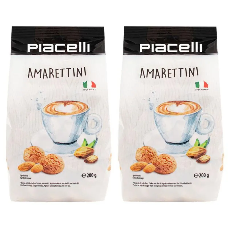 Kit Biscoito Italiano De Amendoa 2 Pacotes 200g - Piacelli