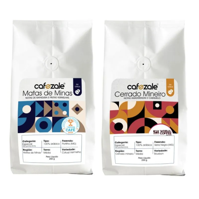 Café Em Grão, Premiado, Cafezale, 2 Pacotes De 250g