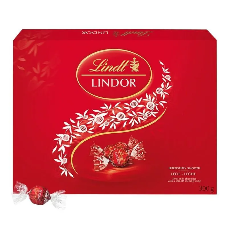 Bombom Lindt Lindor De Chocolate Suiço, 1 Caixa De 300g