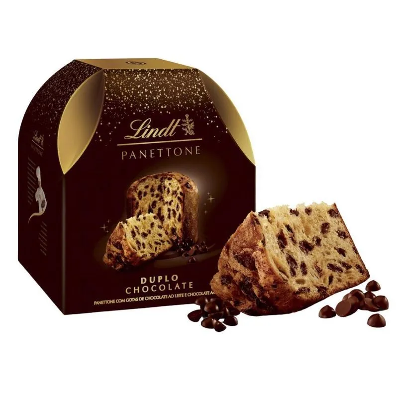 Panetone Duplo Chocolate, Lindt, 400g