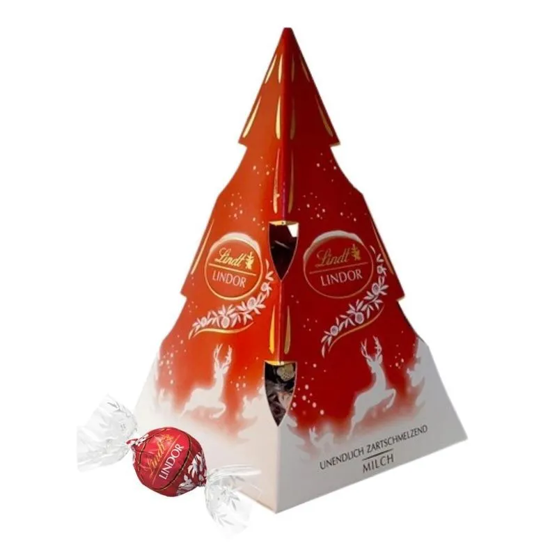 Chocolate Caixa Árvore De Natal Lindt Lindor, 112g