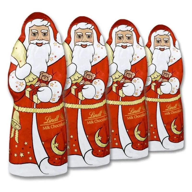 Chocolate Suíço Papai Noel Lindt, 3 De 40g