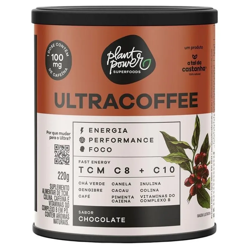 Café Ultracoffee Termogênico, Chocolate, Lata De 220g