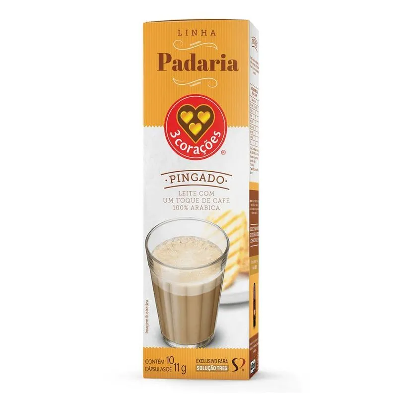 10 Cápsulas Três Corações, Pingado De Padaria