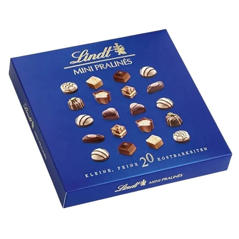 Chocolate Suíço Lindt, Bombom, Caixa Mini Pralinés 100g Azul