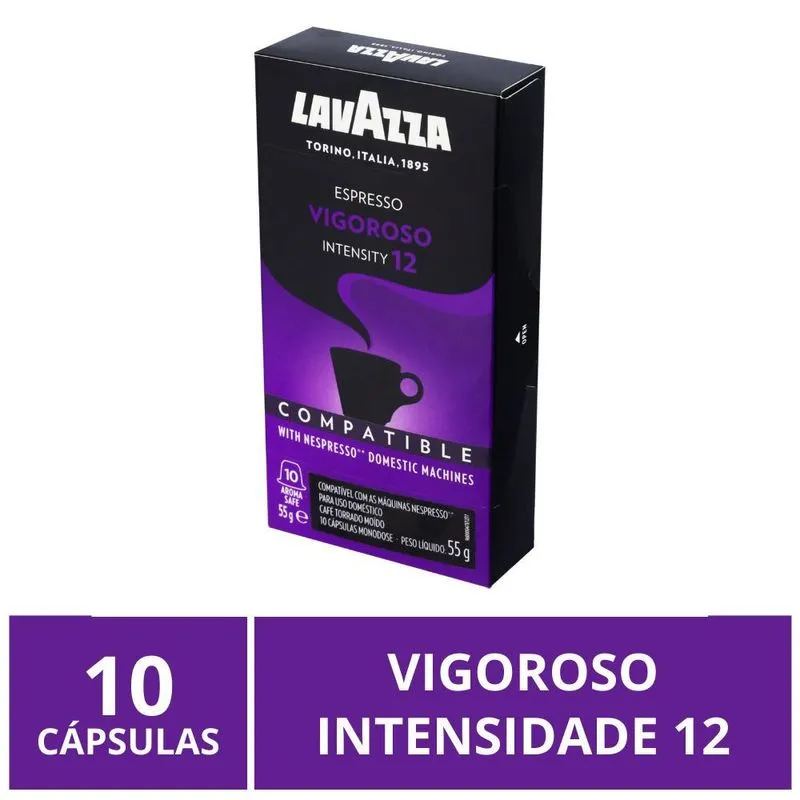 Cápsulas Para Nespresso, Lavazza, Café Italiano Vigoroso