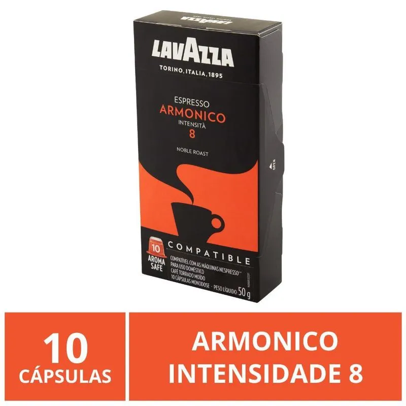 Cápsulas Para Nespresso, Lavazza, Café Italiano Armonico
