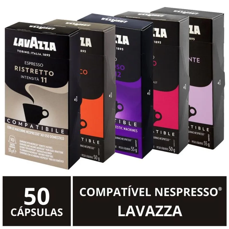 50 Cápsulas Para Nespresso, Lavazza, Café Italiano