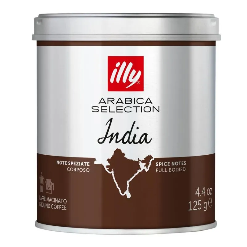 Café Moído, India, Illy Selection, Lata 125g