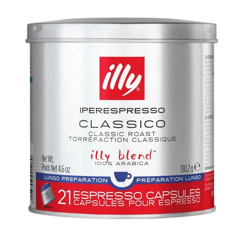 21 Cápsulas Illy Iperespresso, Illy Blend, Café Longo