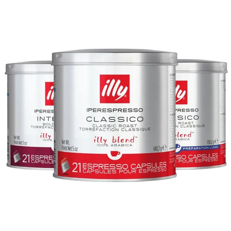 63 Cápsulas Illy, Café Illy Blend, Iperespresso