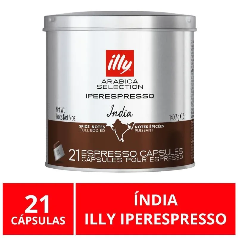 21 Cápsulas, Café Selectio Illy Iperespresson, India