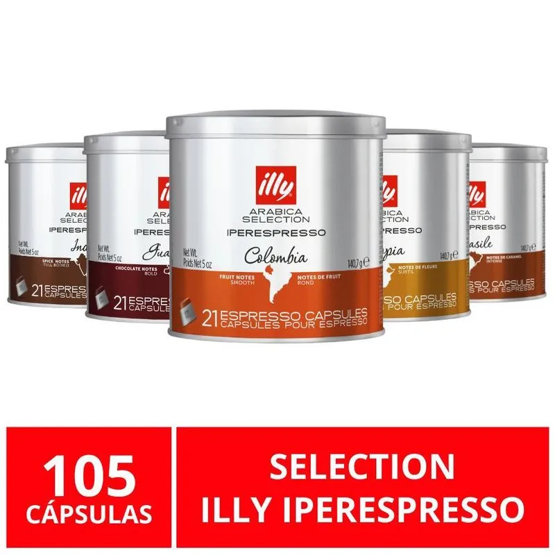 105 Cápsulas, Café Selection Illy Iperespresso