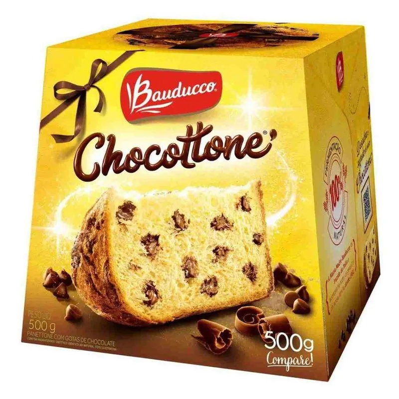 Panetone Bauducco, Pannetone De Chocolate 500g, Chocotone