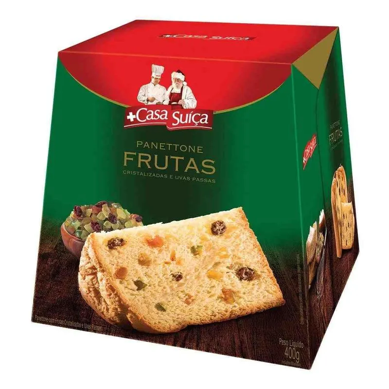 Panetone Casa Suíça, Pannetone 400g, Tradicional