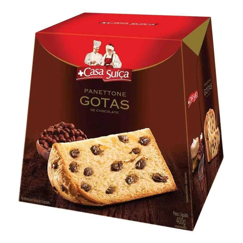 Panetone Casa Suíça, Chocotone 400g, Chocolate
