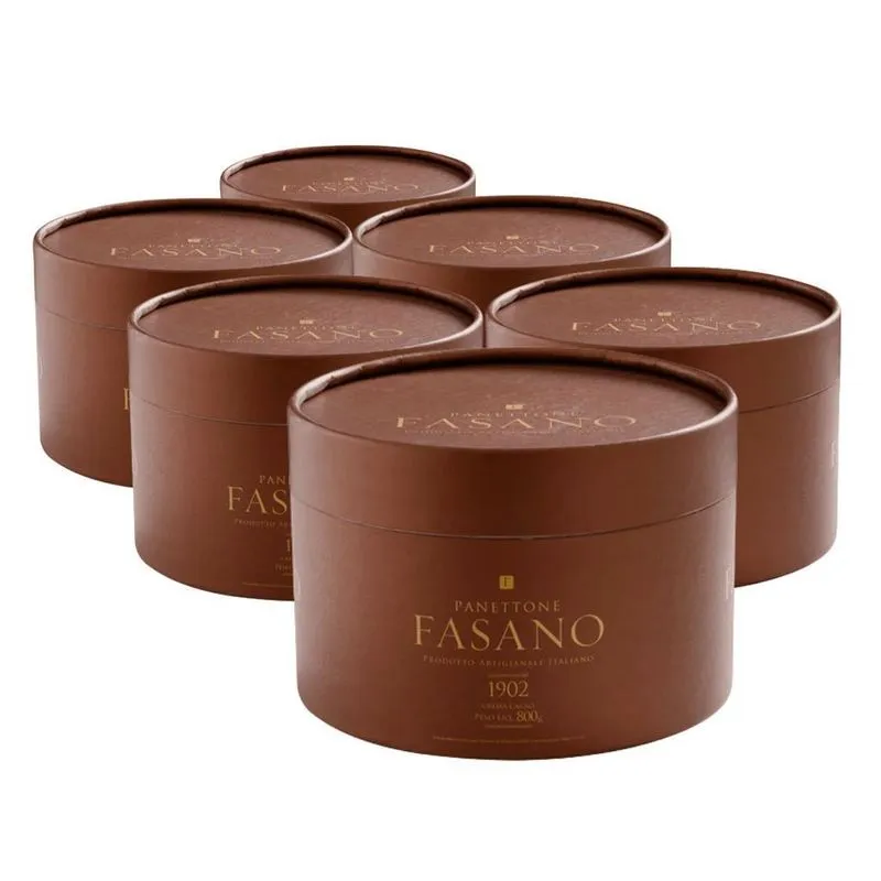 6 Panetones Italiano Fasano, Chocotone 800g, Chocolate