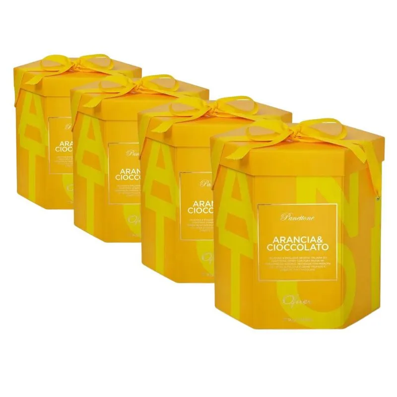 4 Panetone Ofner, Panettone 1kg, Arancia &amp; Cioccolato