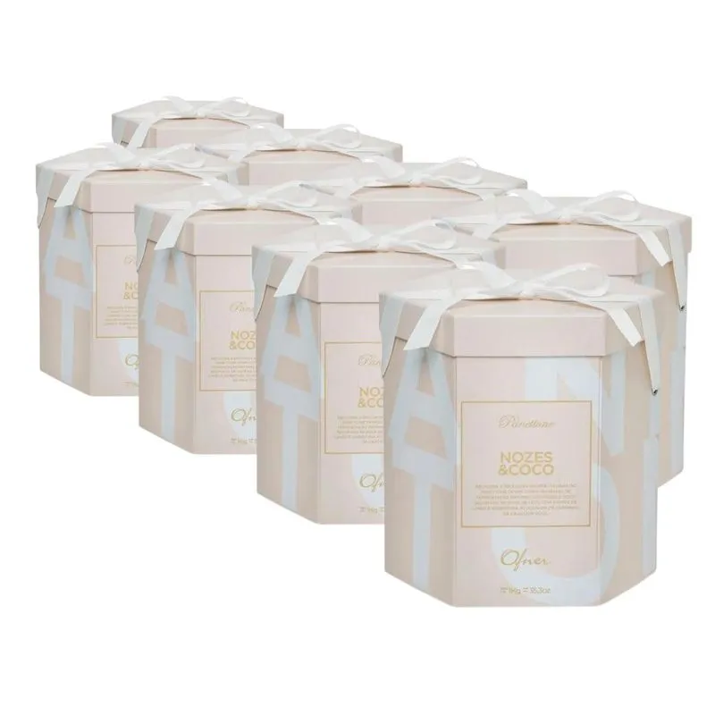 8 Panetone Ofner, Panettone 1kg, Nozes &amp; Coco